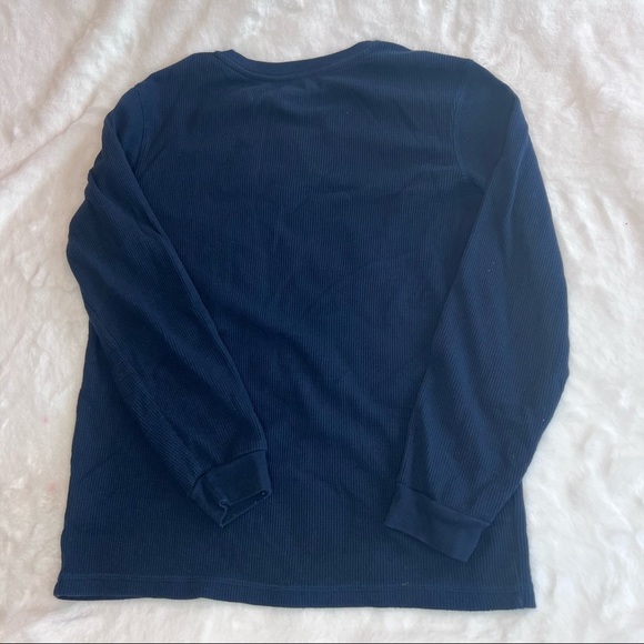 BOYS Size XL Old Navy Long Sleeve Waffle Knit Shirt - Picture 2 of 4